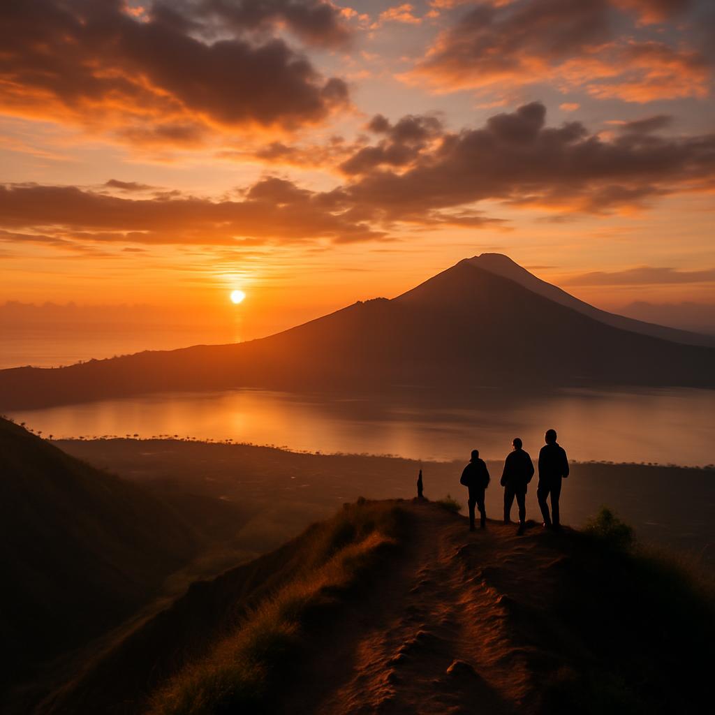 Nascer do sol no Monte Batur, Bali
