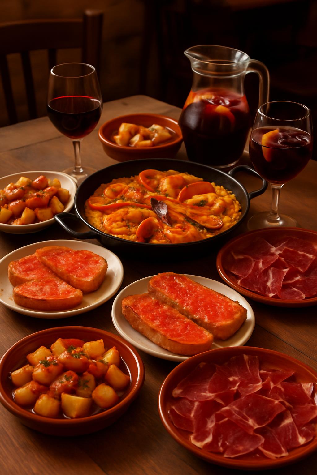 Tapas e pratos típicos da gastronomia catalã