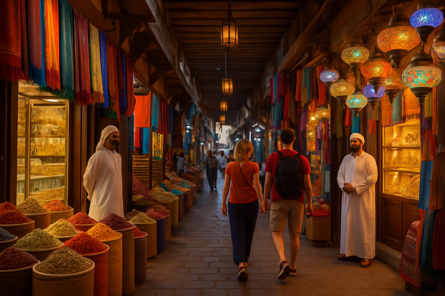 Souks tradicionais de Dubai