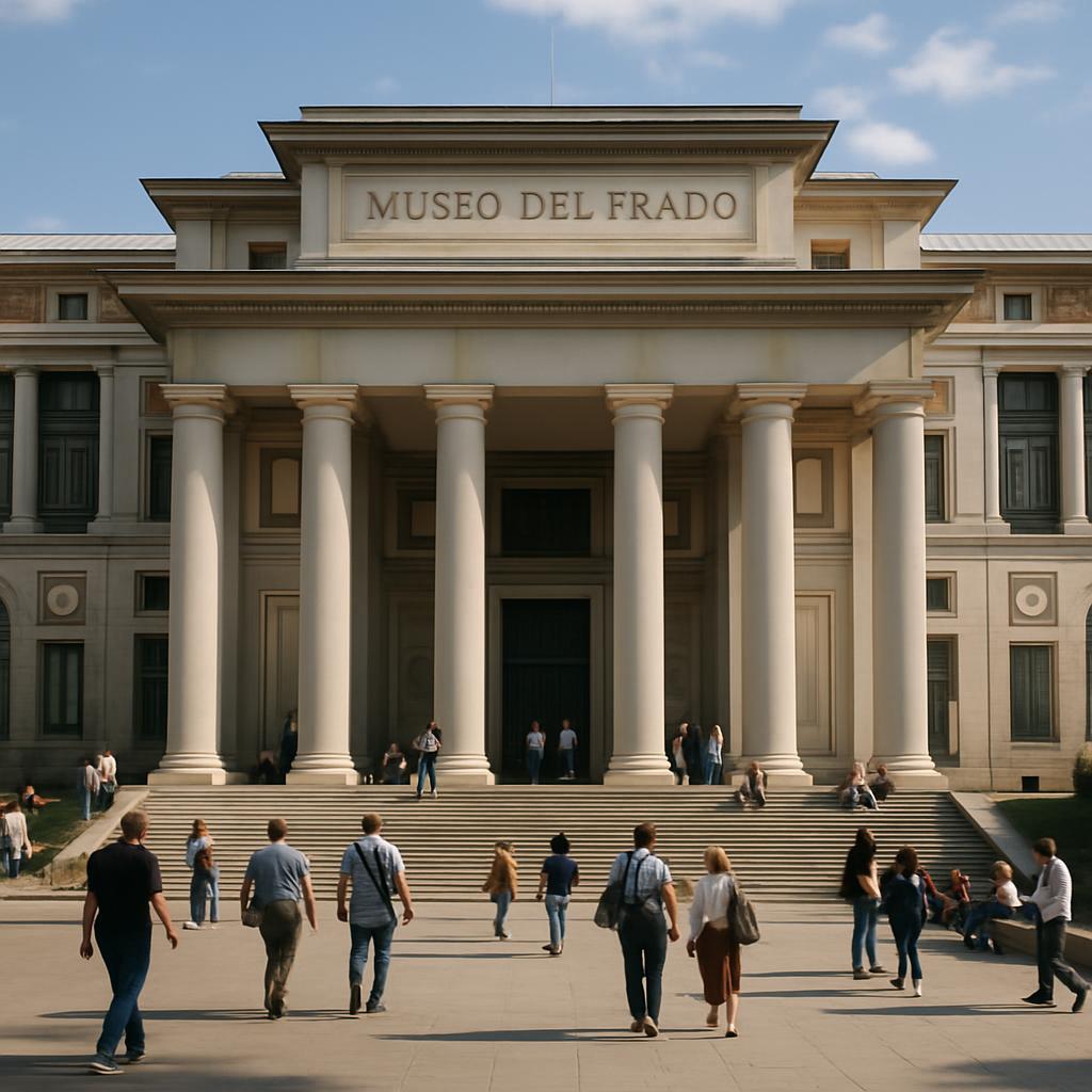 Fachada do Museu do Prado em Madri