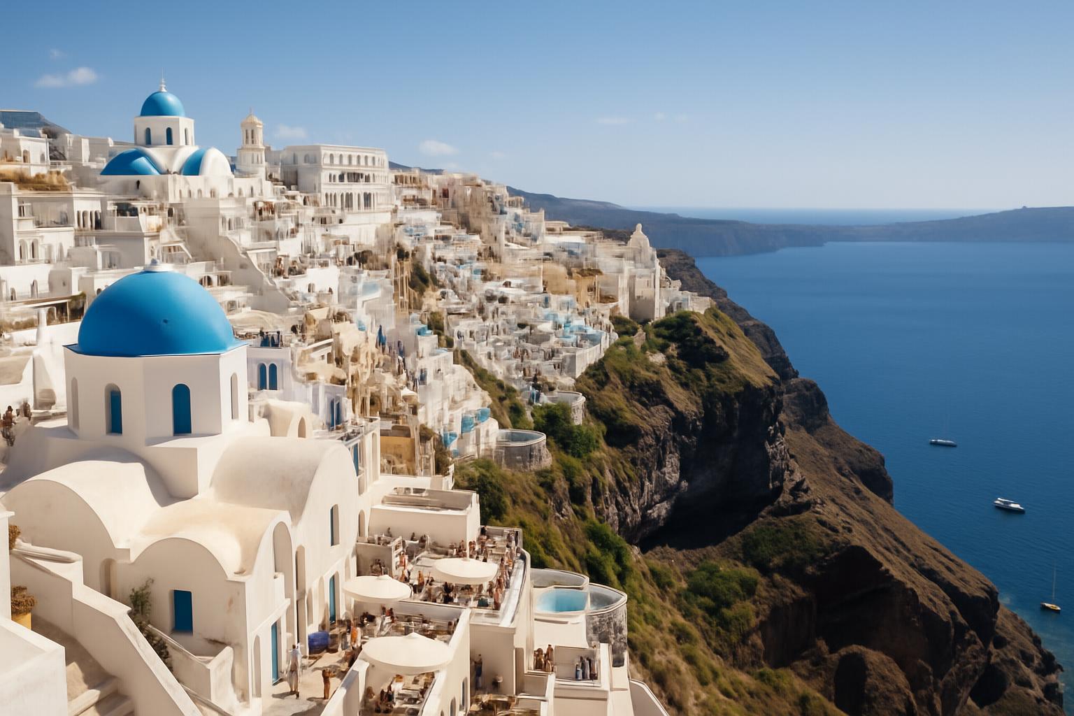Fira, a capital de Santorini