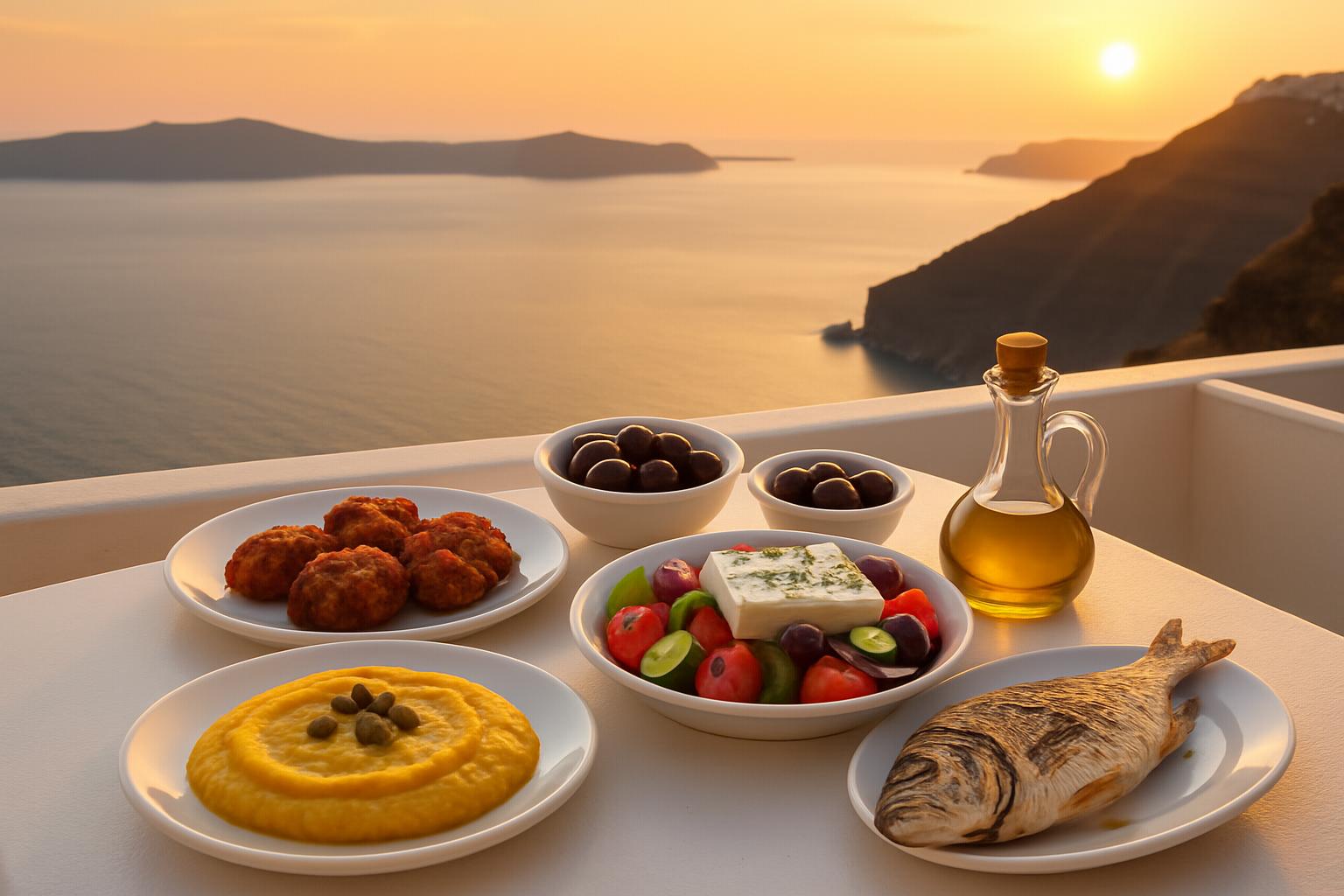 Gastronomia de Santorini